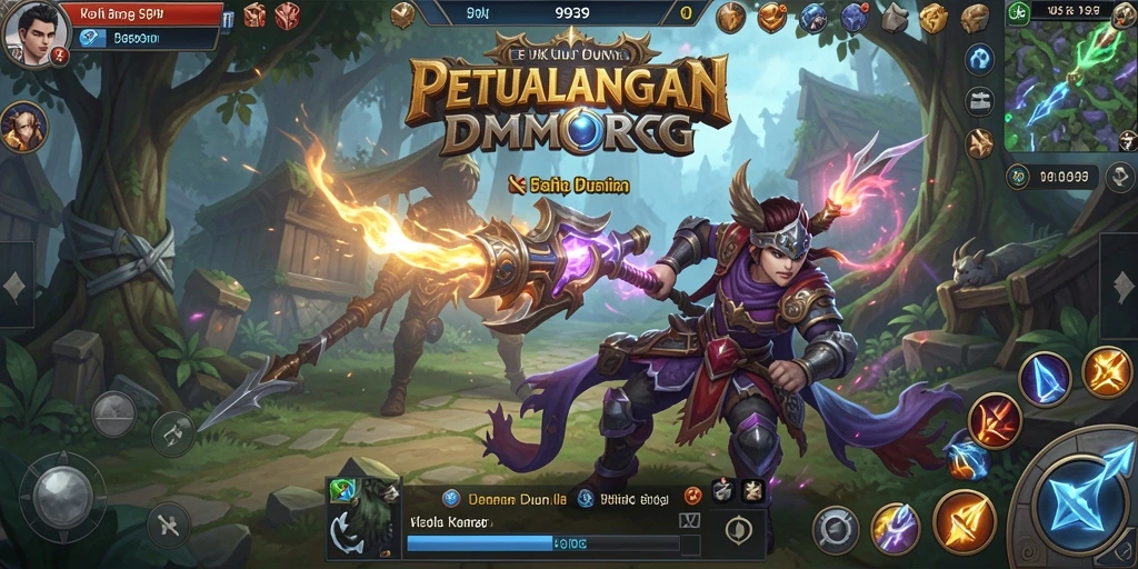 Screenshot gameplay 9939 menampilkan aksi seru di dunia MMORPG.
