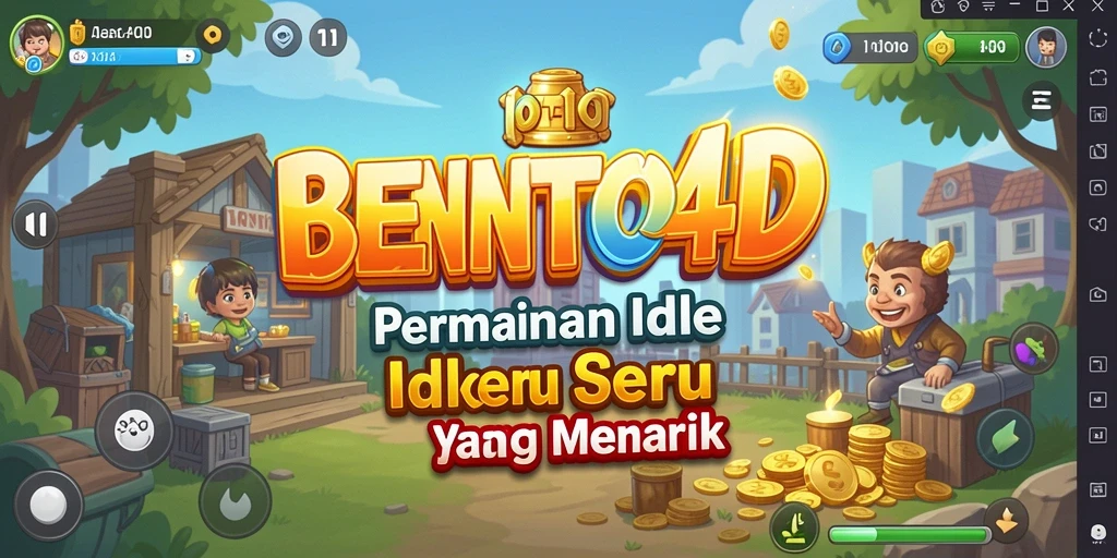 Tampilan gameplay BENTO4D yang menarik dengan banyak pilihan karakter dan item.