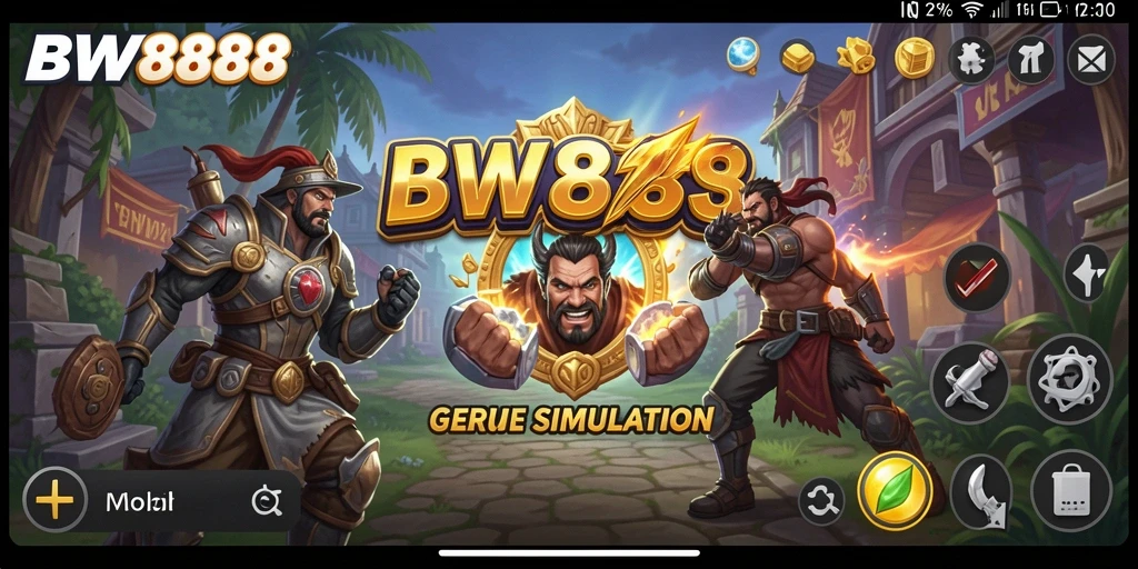 Tampilan gameplay BW888 yang menampilkan elemen simulasi yang menarik.