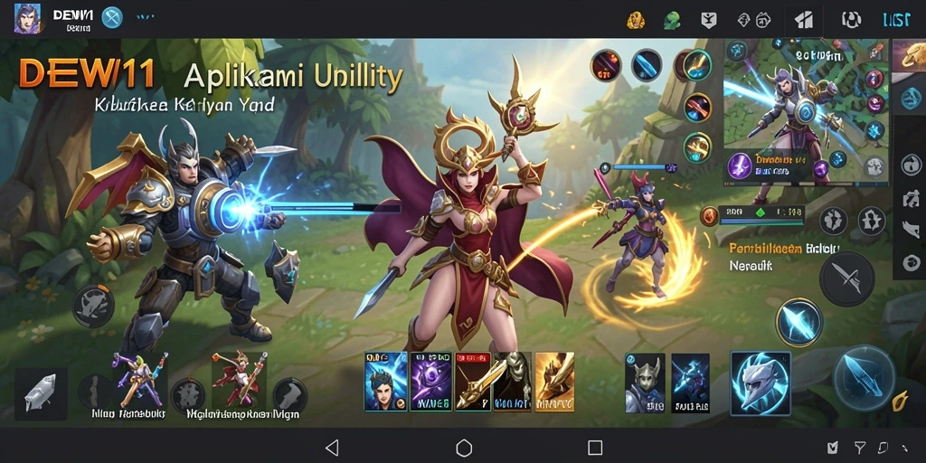 Tampilan antarmuka DEWI11 yang intuitif untuk penggunaan Utility.