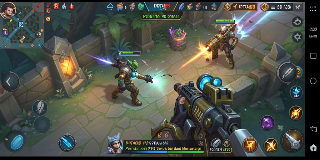 Gambaran fantastis dari gameplay DOTA88 yang mendebarkan.
