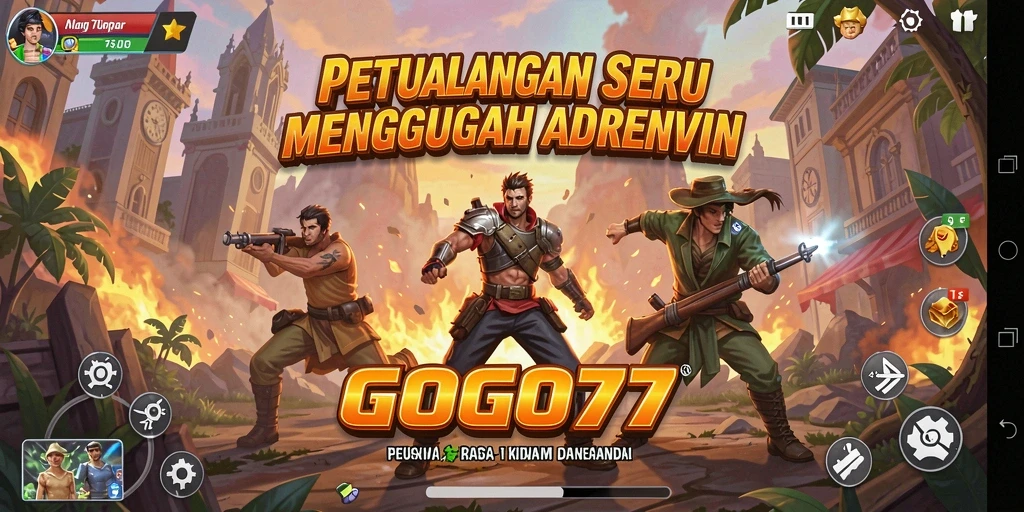 Tampilan gameplay GOGO77 yang seru dan menantang.