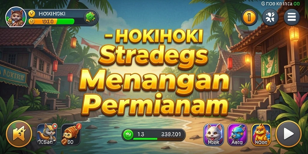Tampilan gameplay HOKIHOKI yang menarik dengan strategi yang kompleks.