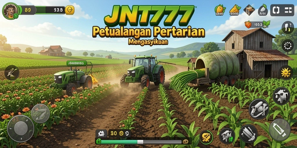 Tampilan gameplay JNT777 yang menarik dan penuh warna.