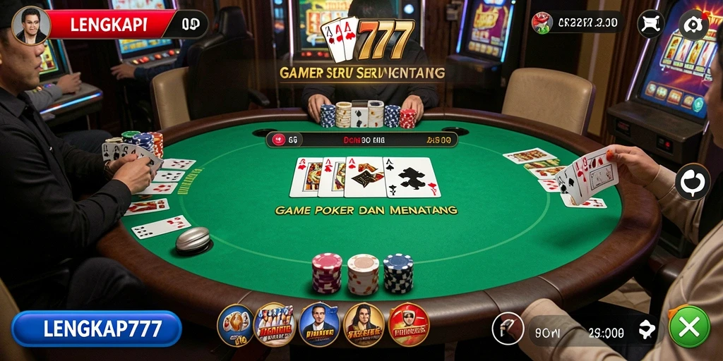 Tampilan gameplay menarik dari LENGKAP777 yang mendebarkan.