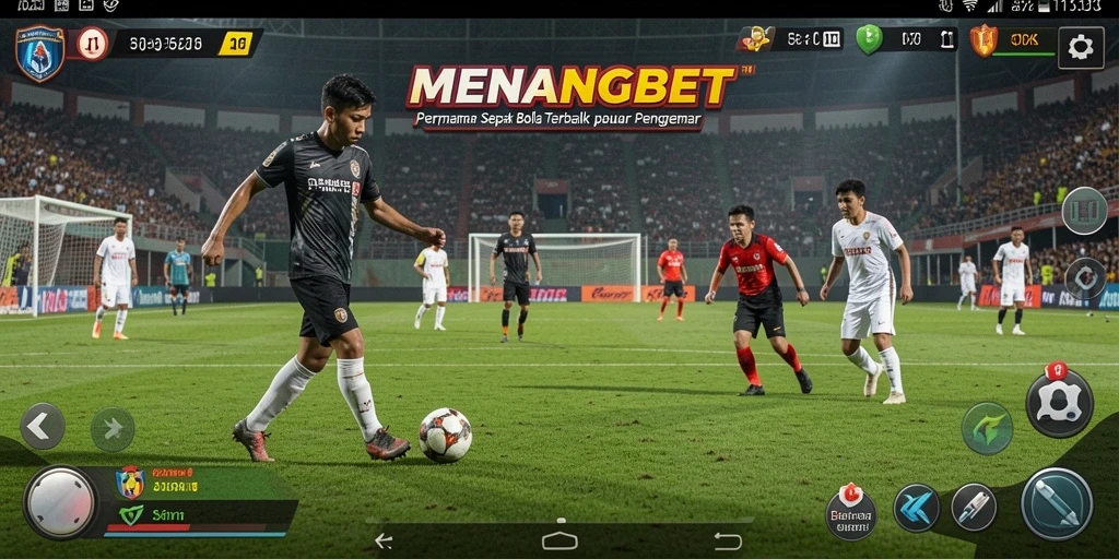 Tangkapan layar gameplay <strong>MENANGBET</strong> yang menunjukkan aksi seru di lapangan.