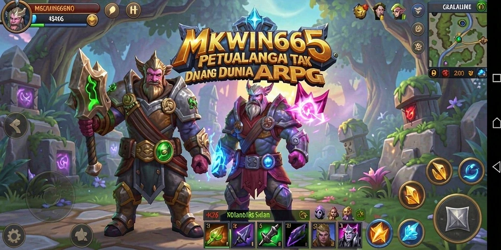Tampilan menakjubkan dari gameplay ARPG MKWIN666.