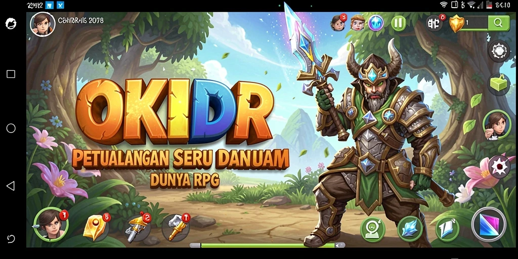 Gameplay seru dengan pertempuran epik di dunia RPG.