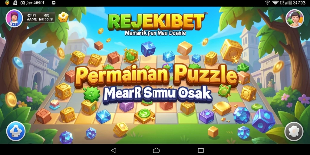 Tangkapan layar gameplay REJEKIBET yang menampilkan tantangan Puzzle.