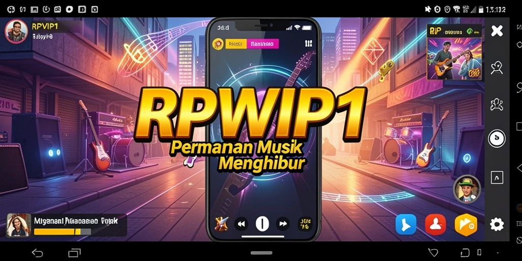 Tampilan screenshot gameplay RPVIP1 menampilkan aksi permainan musik yang seru.