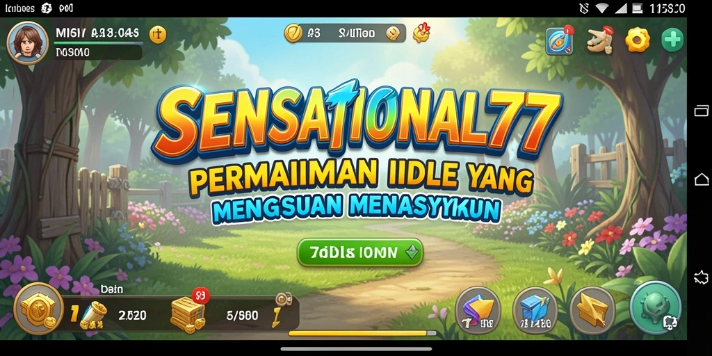 Tampilan gameplay SENSATIONAL77 yang menarik dan interaktif.