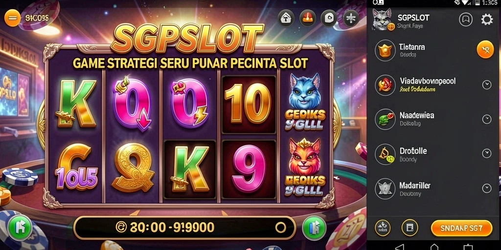 Tampilan gameplay seru SGPSLOT dengan karakter unik dan strategi menarik.
