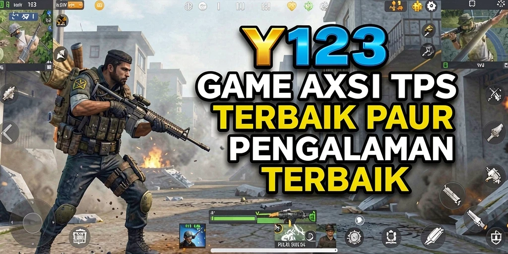 Tampilan gameplay yang mendebarkan dari YY123 dalam aksi TPS.